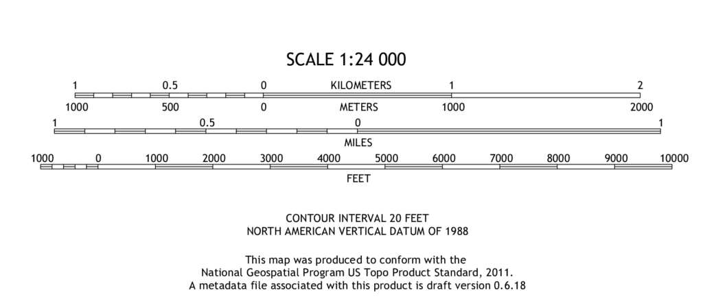 topographic map scale