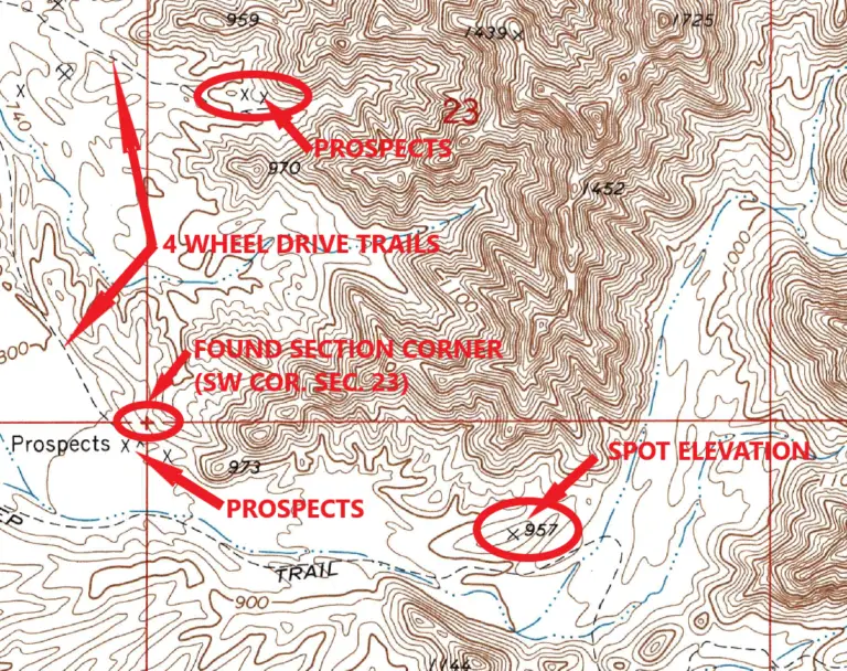 How To Read Topographic Maps | Mojave Gold Mining