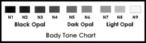 opal body tone chart